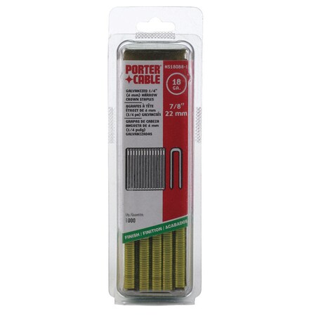Porter-Cable Crown Staples7/8X1/4 18G PNS18088-1